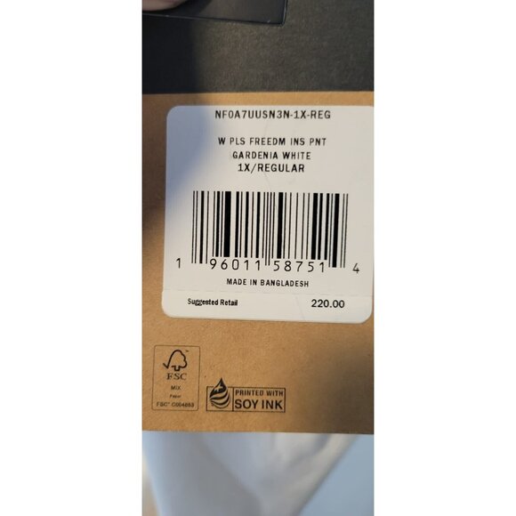 THE NORTH FACE WOMEN'S FREEDOM STRETCH INSULATED SKI SNOWBOARD 1X/REGULAR WHITE - Picture 3 of 16